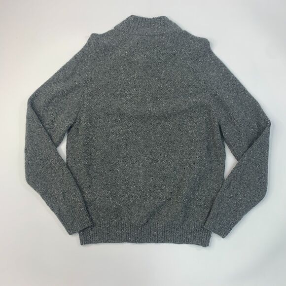 UNTUCKit Gordonne Sweater Mens L Large Gray Lambswool Nylon Blend Polo Collar - Picture 3 of 13